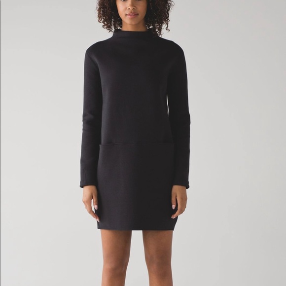 Lululemon Black Sweatshirt Dress 